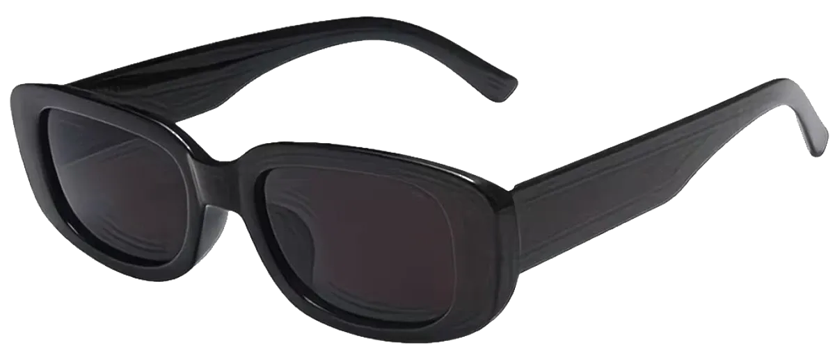 Vista en perspectiva del modelo negro rectangular